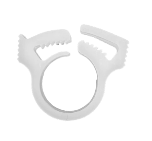 Peristaltic pump tubing retention clip